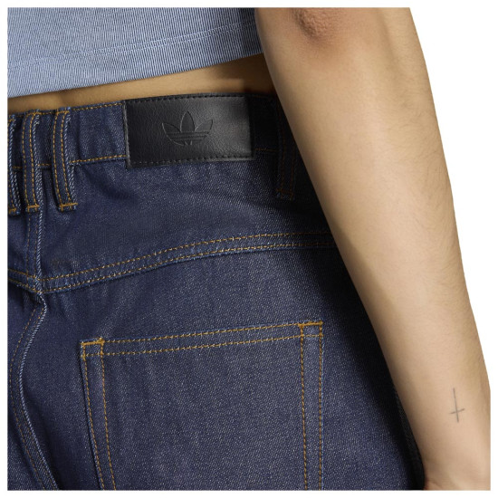 Adidas Γυναικείο παντελόνι Denim Firebird Mid-Rise Straight Pants